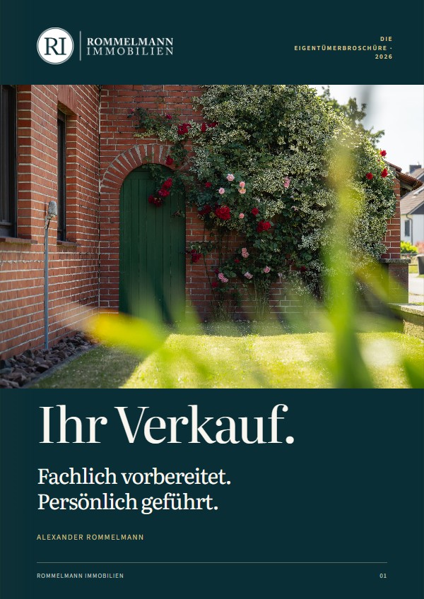 Titel der Eigentümerbroschüre: Ihr Verkauf. Fachlich vorbereitet. Persönlich geführt.