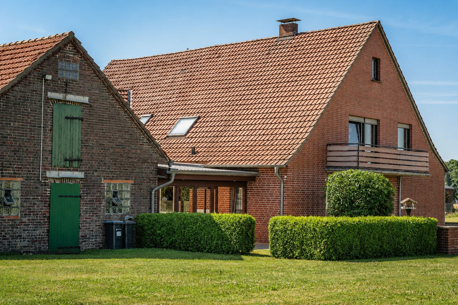 Resthof mit Backsteinfassade in Petershagen